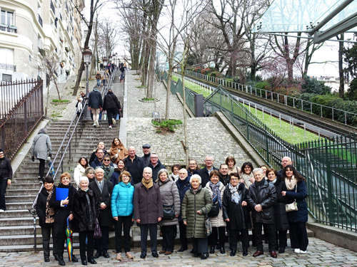 Groupe des participants à la visite de Montmartre